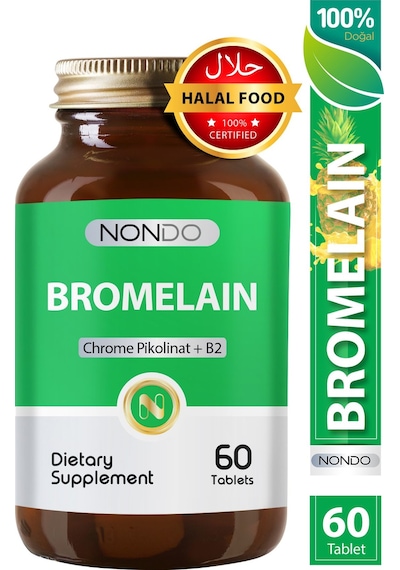 Nondo Bromelain 2400 Gdu 750mg Krom Pikolinat 60 Tablet