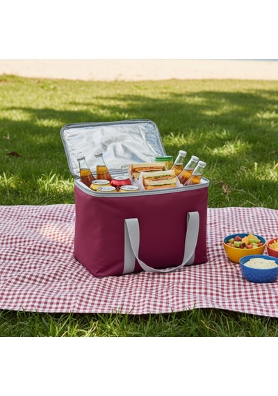 20 Lt Eco Termal Çanta -piknik Çantası,soğutucu Buzluk Çanta-305 Bordo