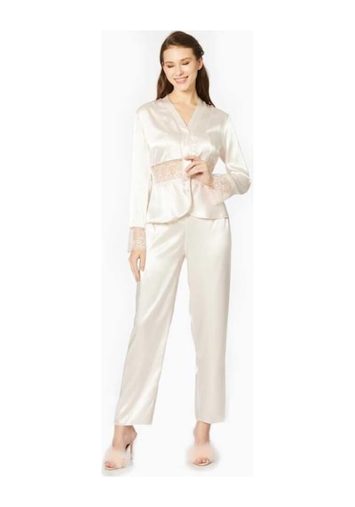 Pierre Cardin 6'lı İnci Kısa Gecelik Sabahlık Çeyiz Set 6040 İnci