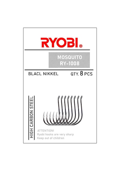 Ryobi Ry-1008 Mosquıto Black Nikel Olta İğnesi No:2/0