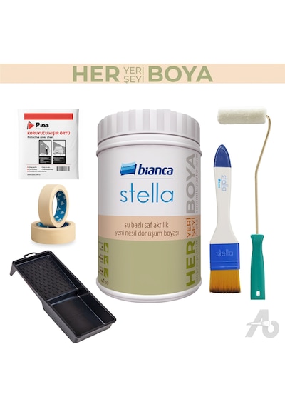 Bianca Stella Dolap & Mobilya Boyama Seti 6 Parça