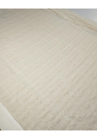 Krem Renkte Bürümcüklü Jarse Kumaş En 125 Cm X Boy 200 Cm -10819 Krem