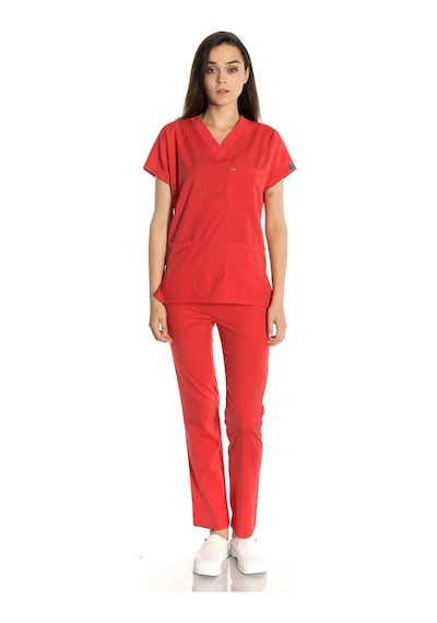 Unisex Likralı Narçiçeği Doktor / Hemşire Forması