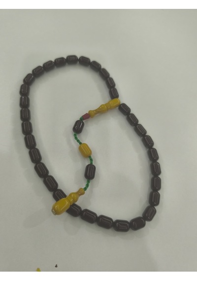 Zeyzun Usta İmzalı Sıkma Kehribar Tespih 9x13 Mm Kapsül Kesim 15412568