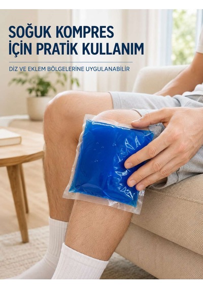 Mavi Termojel Kompres Paketi Sıcak Soğuk Kullanımlı Pratik Jel Kompres