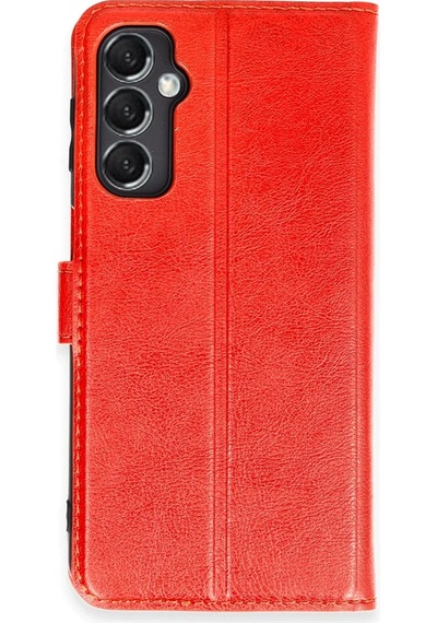 Cosmotex Newface Samsung Galaxy Uyumlu  M34 5g Kılıf Trend S Plus Kapaklı Kılıf - Kırmızı