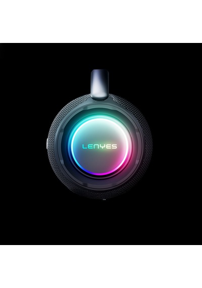 Lenyes Boost X Serisi Rgb Işıklı Çift Mikrofonlu Taşınabilir Bluetooth Hoparlör V5.3 600w Siyah