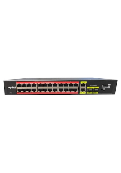 Uranıum Poe-g2422sfp-300w 24 Port Gıgabıt+2xgb Rj45/2xsfp Uplınk Rackmount Poe Swıtch Nhr