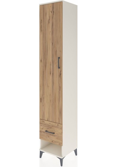 Hyperion Dolap 3 Raflı Tek Çekmeceli Tek Askılı 44x44x243 Ayt... Aytaşı