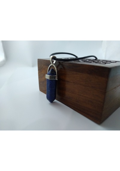 Lapis Lazuli Taşi Kolye/ Çivi Şeklinde Doğaltaş  Kolye Çok Renkli