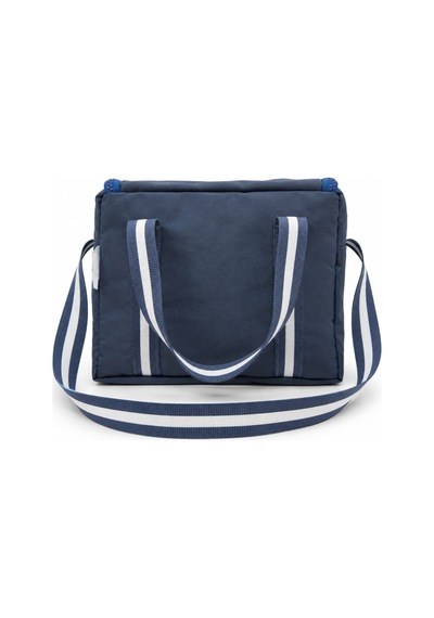 Çocuk Termal Okul Beslenme Çantası Şeffaf Cepli Peluş Aksesuarlı Omuz Askılı Lunch Bag İndigo