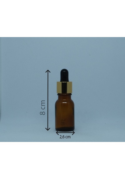 Damlalıklı 10 ML 5 Adet Amber Şişe
