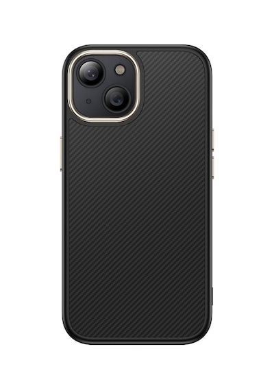 Nihcase Apple Uyumlu iPhone 14 Plus Kılıf M-safe Manyetik Şarj Karbon Fiber Görünüm Antina Kapak