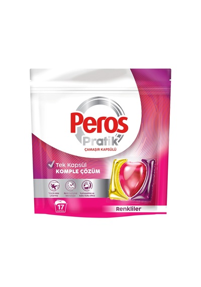 Peros Renkliler Pratik Çamaşır Kapsülü 17'li 275 G - 3 Adet Tarı
