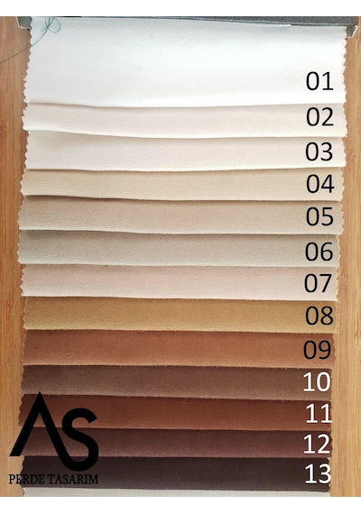 AS Perde Mat Soft Fon Perde Çok Renkli