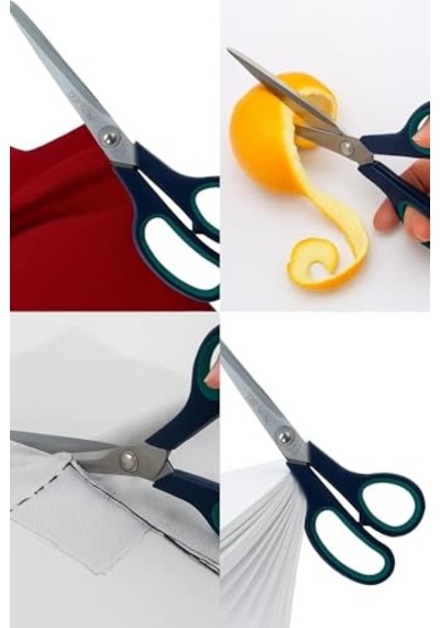 Taksun Paslanmaz Çelik Makas, C2009m, Keskin Bıçak, Ofis, Okul Kullanımı, Çok Amaçlı, Dayanıklı Vidalı Yapı, Ergonomik, Hassas Kağıt, Karton, Kumaş Kesimi, Profesyonel Makas, 8,5"