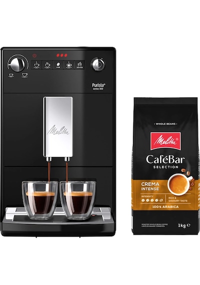 Melitta Purista Siyah Tam Otomatik Kahve Makinesi + Kahve