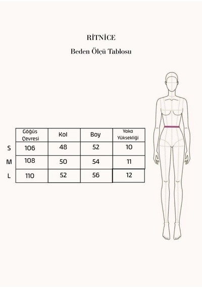 Ritnice Kadın Walf Dik Yakalı Apoletli Kahverengi Triko Hırka