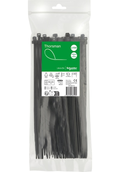 Schneider Electric Imt46416 250x4,8 Siyah Kablo Bağı Klips 100'lü Paket