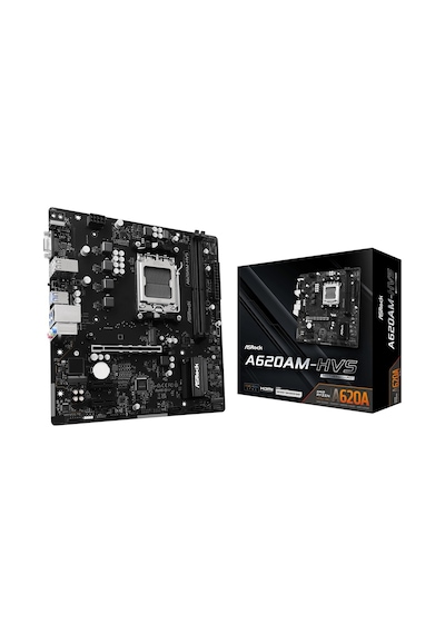 Asrock A620am-hvs Amd A620 Soket Am5 Ddr5 6800 Oc Mhz Matx Gaming Aaaa11asr0039