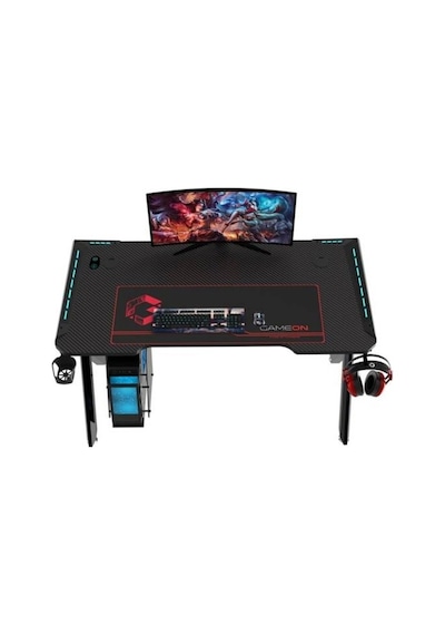 Hawksbill Serisi Rgb Akıcı Işıklı Oyun Masası Boyut: 120-60-72 Cm , 800 300 3 Mm - Fare Altlığı , Siyah Hawksbill Serisi Rgb Akıcı Işıklı Oyun Masası Boyut: 120-60-72 Cm , 800 300 3 Mm - Fare Altlığı , Siyah