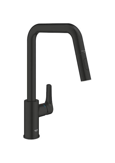 Grohe Eurosmart Eviye Bataryası Mat Siyah - 306192430 Siyah