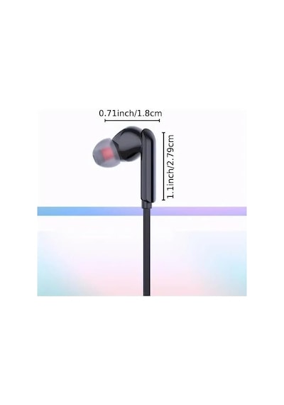 Tak Çalıştır Type-c Kulakiçi Kablolu Kulaklık Mikrofonlu Iphone 15 Pro Max S24 Ultra Uygun Kulaklık Siyah