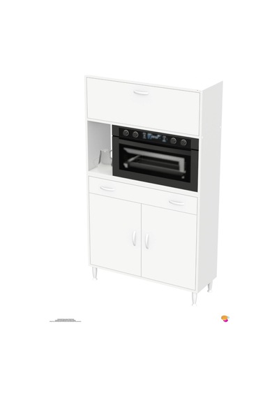Vio 100 Cm 1 Fırın Veya Mikrodalga Dolabı Çekmeceli Kapaklı Çok Amaçlı Mutfak Dolabı Beyaz Vio 100 Cm 1 Fırın Veya Mikrodalga Dolabı Çekmeceli Kapaklı Çok Amaçlı Mutfak Dolabı Beyaz