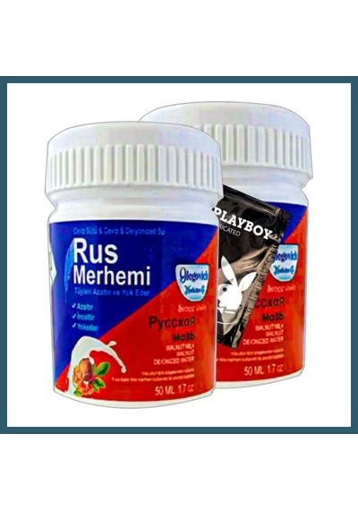 Bezos Süper Playboy Blue Rus Merhemi 2 Tane 50 Ml Tüy Dökücü Krem + Yanında Jel Ob