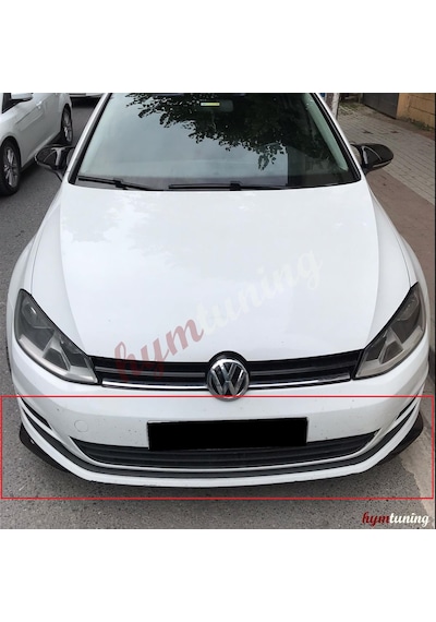 VW Golf 7 Ön Tampon Flap Seti - Piano Black - Universal - Abs Plasti