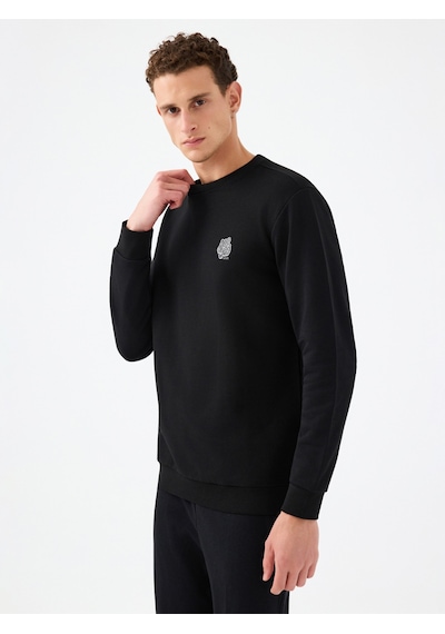 Erkek Sweat Lf2041388 Siyah