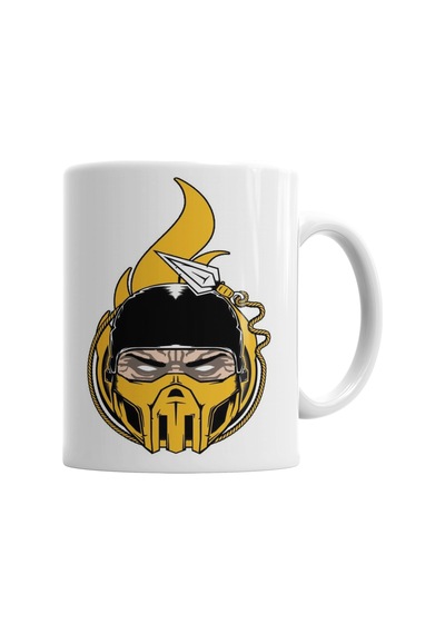 Mortal Kombat Scorpion Kupa Bardak Porselen Karışık