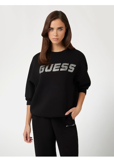 Guess Cecilia Kadın Sweatshirt V4bq15k7uw2 Siyah