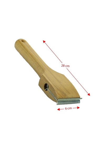 Dekor 1204 Çift Ağızlı Ahşap Saplı Sistre 6 Cm