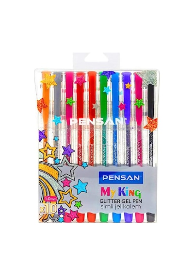 Üçlü Bullet Journal Ve Not Tutma Seti Faber Castell 8'li Pastel Fosforlu + Pensan Myking 10'lu Simli + Pensan Triball 1.0 Tükenmez Kalem 8'li Çok Renkli