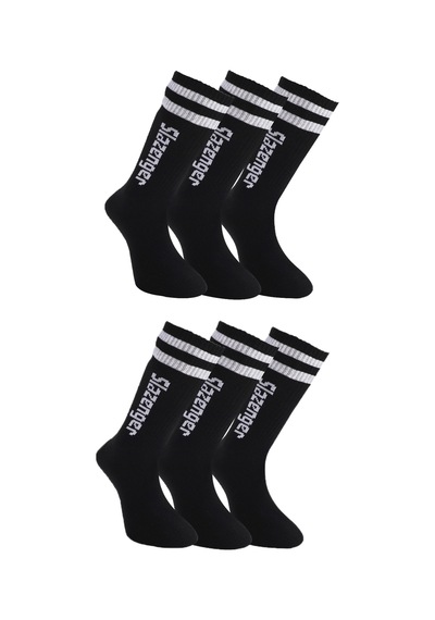 Slazenger Jınn 6 Lı Set Erkek Siyah Çorap Siyah
