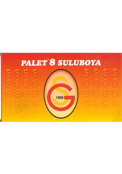 Palet Galatasaray Lisanslı 8 Renk Sulu Boya