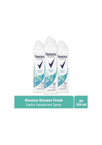 Rexona Shower Fresh Kadın Sprey Deodorant 3 x 150 ML