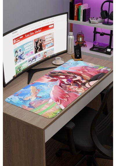 Chasca Genshin Impact Anime Gacha V5 - 90x40 Xxl Gaming Mouse Pad Fare Altlığı