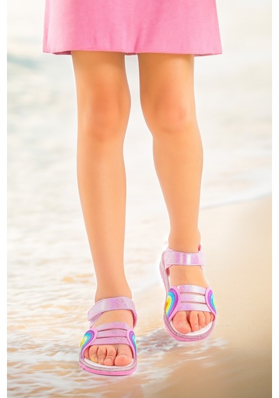 Kiko Kids Kız Çocuk Sandalet Arz 2352 Pembe