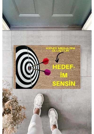 Dijital Baskı Kişiye Özel İç Kapı Dekorasyon Paspas Ps11285 Renkli