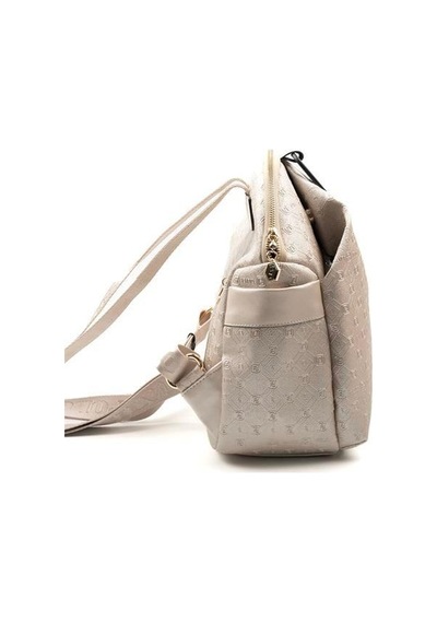 Silver Polo Sp771 Kadın Sırt Çantası Logolu Bej-s.bej