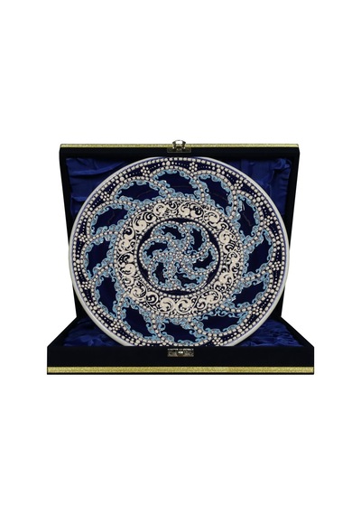 E38 El İşçiliği Çini Tabak 25 Cm - 6686