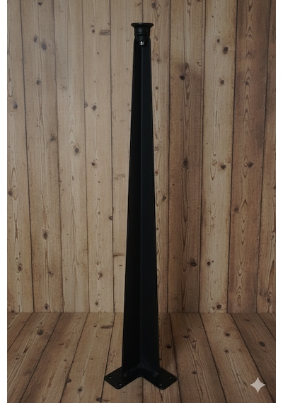 60cm Dekoratif Metal Masa/sehpa Ayağı Siyah