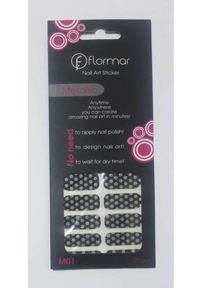 Flormar Tırnak Sticker Metallic Nail Art M01