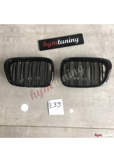 BMW 5 Serisi E39 Panjur, M5 Böbrek, Piano Black, Çift Tırnak