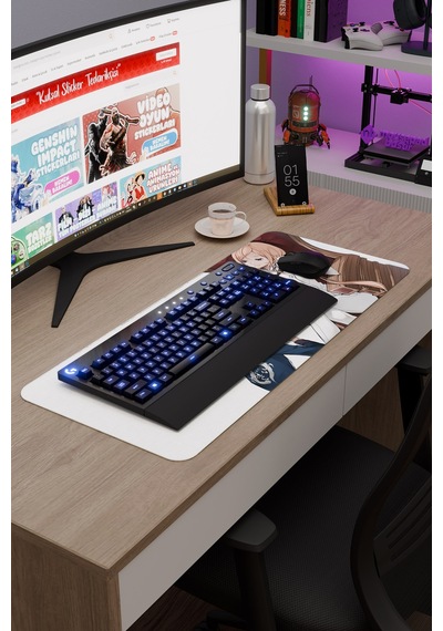 Food Wars Anime V4 - 70x30 Xl Gaming Kauçuk Kaymaz Taban Mouse Pad Fare Altlığı