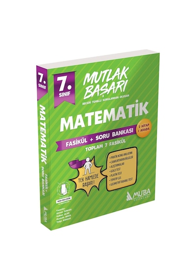 7.Sınıf Mutlak Başarı Matematik Fasikül ve Soru Bankası -  Muba Yayınları