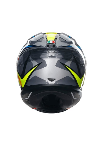 Agv K6 S Joan Black Blue Yellow Kapalı Kask Sarı