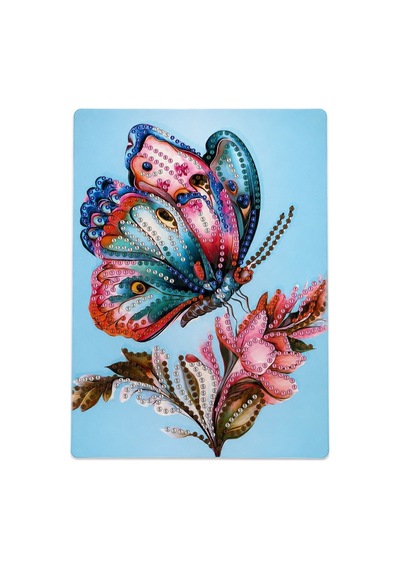 5d Elmas Taş İşleme Kiti Tablo 15x20 Cm Kelebek Diamond Painting